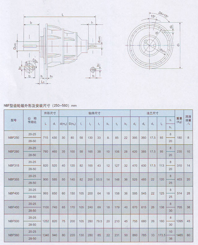 NBF行星齿轮减速器结构