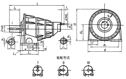 NCZD行星齿轮减速器外形